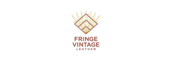 fringe vintage leather logo by kitten mittens
