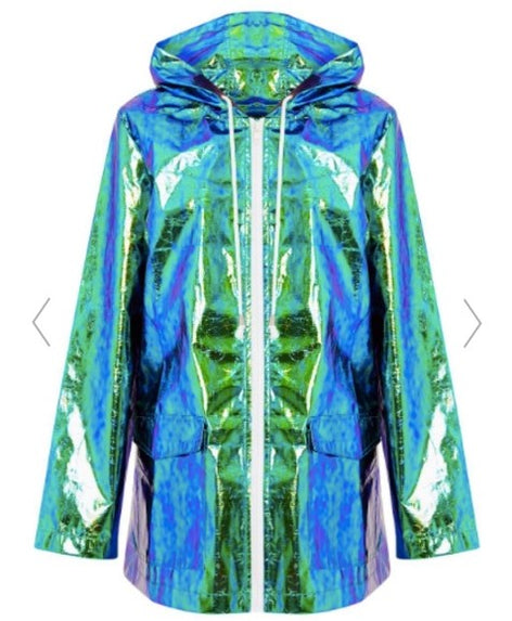 Stylish Holographic Raincoats for Women & Men - Ridiculously Shiny